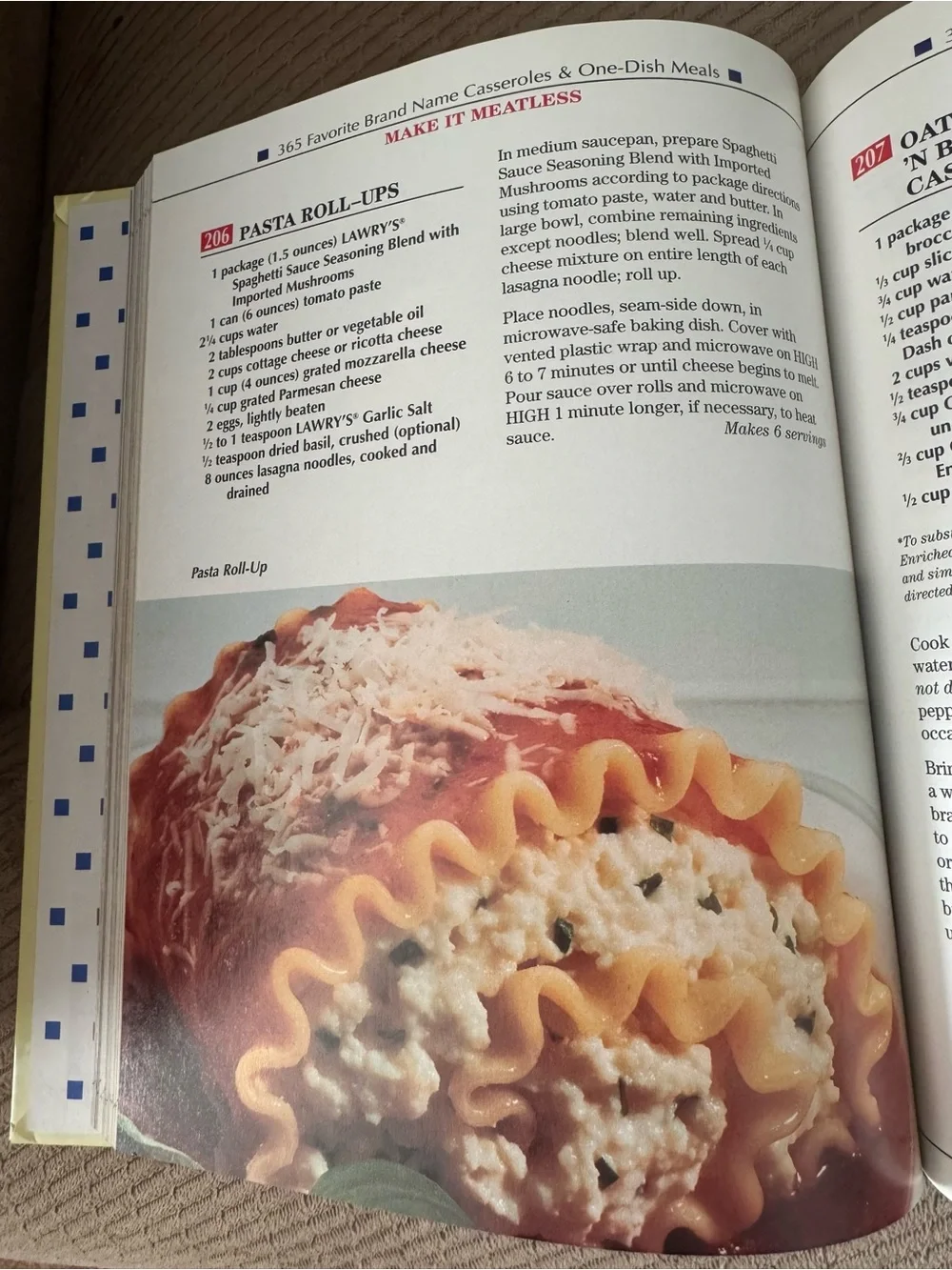 365 Brand Name Casseroles & One Dish Meals Hardcover Cookbook Vintage 1996